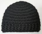 Beanie Baby Boy 3-6 Months Hat Cap 1 Each Handmade Crochet Solid Black