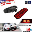 Red Lens UK Flag Tail Running Fog Lamps For MINI Cooper JCW R56 R57 R58 R59 Rear (For: More than one vehicle)