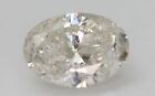 Certified 0.98 Carat F Color SI2 Oval Natural Loose Diamond 7.64x5.57mm 2VG