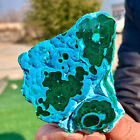 205G Natural Chrysocolla/Malachite transparent cluster rough mineral sample