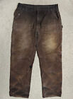 Vintage Carhartt B136 DKB Double Knee Carpenter Pants (TAG 38W, maybe 36, 34L)