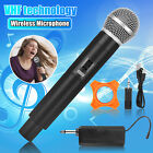 Professional VHF Wireless Handheld Microphone System Karaoke w/Adapter Receiver