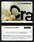 CRATE & BARREL White Roses ( 2008 ) Gift Card ( $0 )