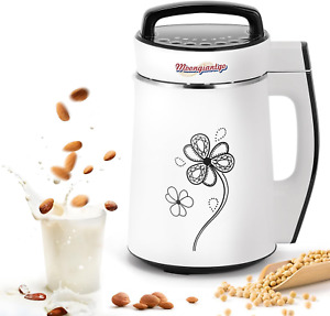 Soy Milk Maker 44OZ, Nut Milk Maker with 8 Preset/Recipe/Self-Cleaning, Homemade