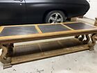 VINTAGE Oak Coffee Table and End Table Set with Slate Tray, 1960s