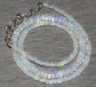 100% Natural Ethiopian Opal Beads Necklace 3X5MM 16 Inch Loose Gemstone N6