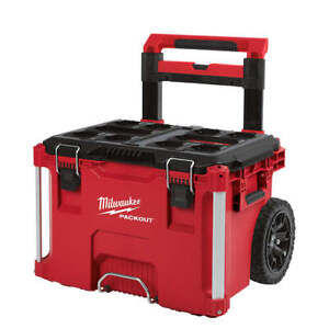 Milwaukee 48-22-8426 250-Pound Capacity Polymer Packout Rolling Tool Box.