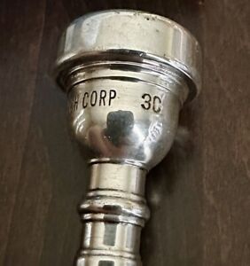 ‘60s Bach Corp (no dot) 3C Trumpet Mouthpiece w/ Original Box Post MT VERNON