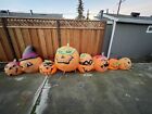 Gemmy airblown inflatable halloween pumpkins 12 feet long