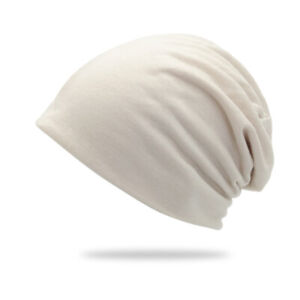 Men's Winter Casual Beanie Cap Cotton Blended Warm Hat Hat Slouch Women Cap Hat