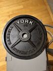 New ListingYork Barbell Vintage Olympic Weight Plate 45lb