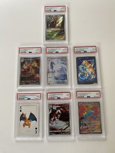 Pokemon Graded Card Lot  (7) Cars graded MINT 9 Or GEM MT 10 1998,2021,2022,2023