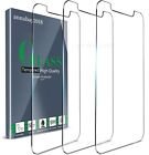 3 PACK For iPhone 15 14 13 12 11 Pro Max XR XS 8 Tempered Glass Screen Protector