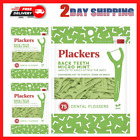 Plackers Back Teeth Micro Mint Dental Floss Picks Unique Angled Design 75 Count