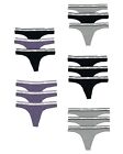 Victoria's Secret Cotton Logo Band Everyday Thong Panties Lot of 3 S, M, L