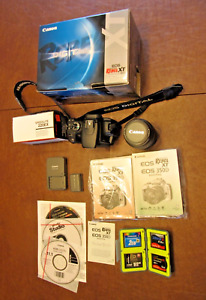 Canon EOS Digital Rebel XT / EOS 350D 8.0MP Black Digital SLR Camera Kit & Flash