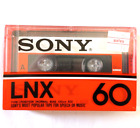 Sony LNX 60 Blank Cassette Tape, Type 1 Normal, New - NOS, Sealed