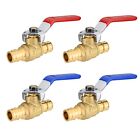 EFIELD 4 PCS Pex-A Expansion 1/2 Inch Full Port  Brass Ball Valve, Lead Free