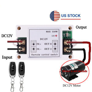Dual Wireless Remote Control 12V Car Power Battery Disconnect Cut Off Switch USA