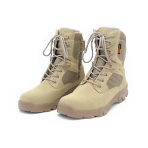 Men's Military Tactical Work Boots Hiking Motorcycle Combat Bootie New