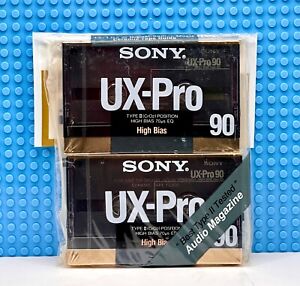 SONY   UX PRO 90 TWIN PACK  TYPE II   BLANK CASSETTE TAPES  (2) (SEALED)