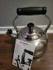 Le Creuset Classic Stainless Steel Tea Kettle 1.7 QT Damaged See Pictures