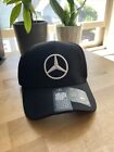Men's Cap Hat Baseball Adjustable Mercedes Benz Black With White Logo