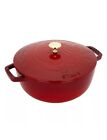Staub Cast Iron 3.75-qt Essential French Oven with Dragon Lid - Cherry