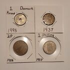 Lot Of 4 Foreign Old World Coins Lot Nice