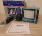RHAPSODY Personal Mini PORTABLE BLACK & WHITE TV-628/SB *Vintage*  Original Box