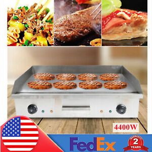 Electric Griddle Flat Top Grill Commercial Countertop Griddle Hot Plate 3kw