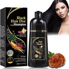 Natural Black Hair Dye Shampoo for Women Magic Instant 3 in 1 Hair Color Shampoo