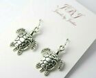 Sea Turtle Earrings Turtles .925 sterling silver earrings hooks pewter charms