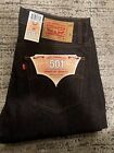 mens levis 501 jeans 32x30 new Off Black Straight Leg Button- Fly