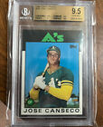 Jose Canseco 1986 Topps Traded RC ROOKIE BGS 9.5 GEM MINT Athletics
