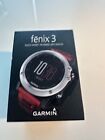 Garmin Fenix 3 Multi-Sport Training GPS Watch - Grey with Red Band NIB OPEN BOX