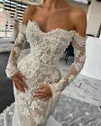 Mermaid Wedding Dresses Sexy Sweetheart Beads Appliques Lace Bridal Gowns