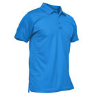 Men's Polo Shirts Short Sleeve Golf Sport Plain T-Shirt Quick Dry Casual Work T