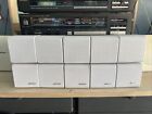 5 x Bose First Gen Double Cube Speakers Only White In Color Bose Sound