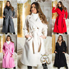 Koucla Women's Coat Business Coat Trench Coat Belt Buttons Milax-Fashion