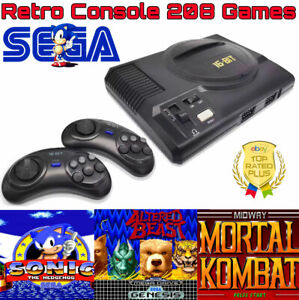 Sega Genesis Retro Console Console 208 Games Included Retro Console 16 Bit Games