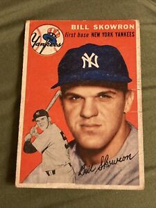 1954 Topps RC Bill Moose Skowron #239 RC Yankees (no Crease, surface wear)