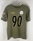 T.J. Watt Pittsburgh Steelers Salute To Service Kids Shirt - Large 14/16