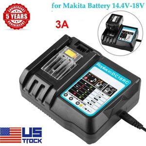 18V For Makita DC18RC 18 VOLT LXT Lithium‑Ion Rapid Optimum Battery Charger NEW