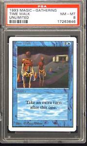 1993 Time Walk Rare Magic: The Gathering Card PSA 8