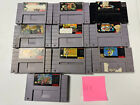 10 Super Nintendo SNES Games Lot - Zelda, Donkey Kong, Frogger, Super Mario Kart