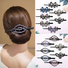 Women Rhinestone Hairpin Flower Duckbill Clip Retro Hair Claws Grip Accessories'
