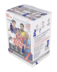 2022-23 Topps UEFA Club Competitions Soccer Factory Sealed Blaster Box