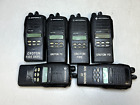 7 Motorola HT1250 UHF 450-512MHz AAH25SDF9AA5AN radios, tested OK, spkr mics