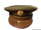WW2 US Army Enlisted Man Cap Visor Brown  Wool Leecraft Service Cap Size 6 7/8